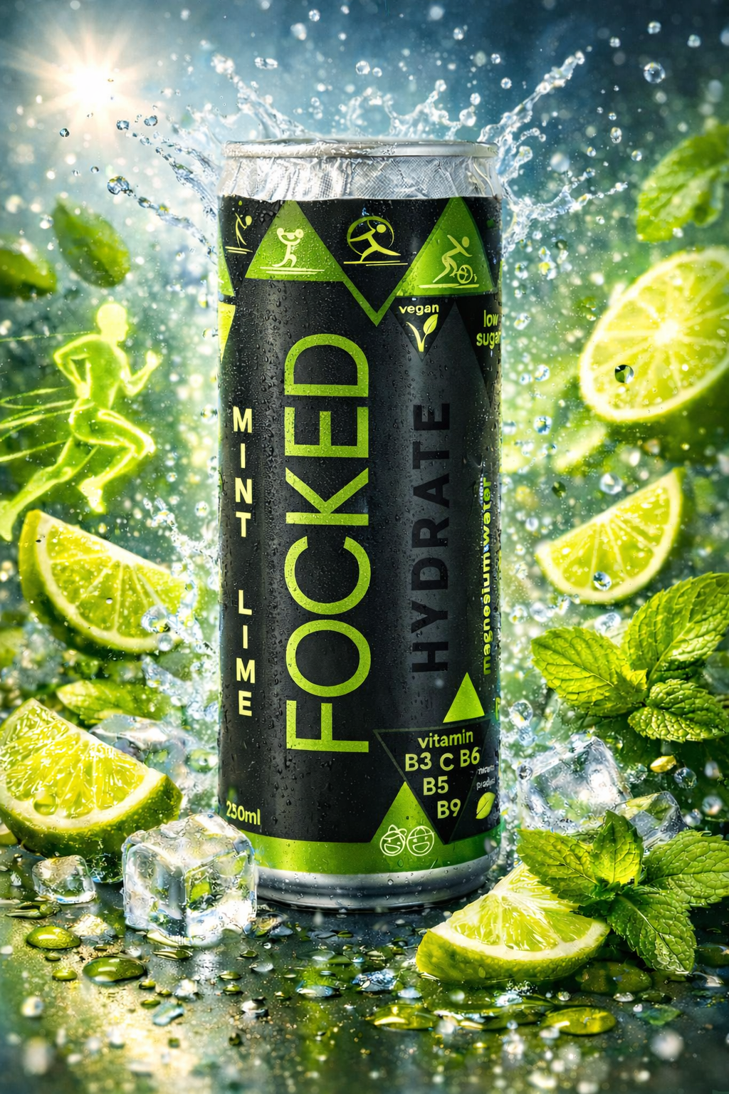 FOCKED hydrate mint lime