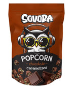 Karamelizovaný popkorn, príchuť čokoláda, 90g balenie