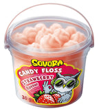 Cukrová vata s príchuťou jahody (vedierko, 30 g)